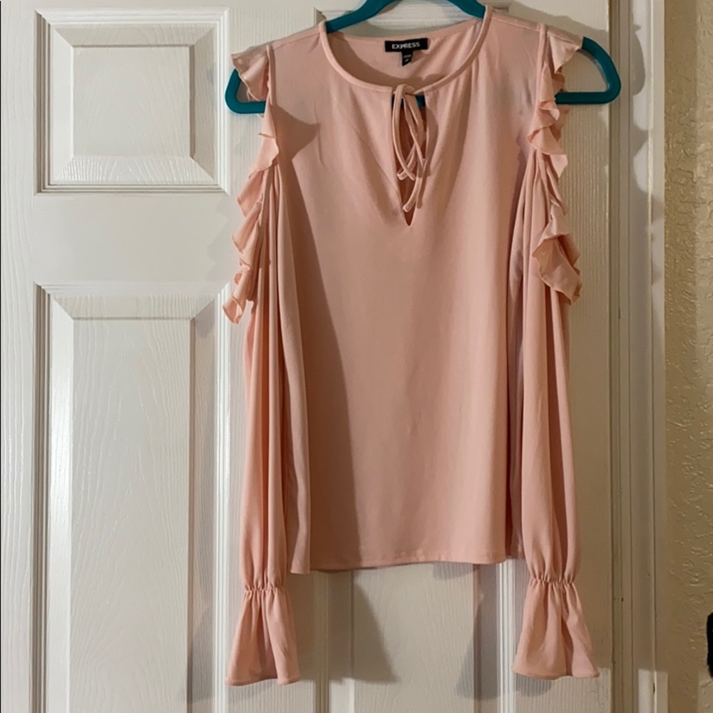 Express Blush Long Sleeve Blouse